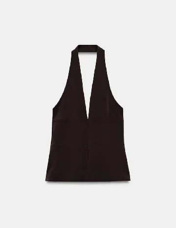 Top Zara, maro inchis