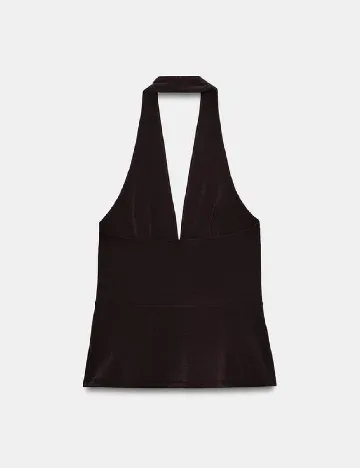 Top Zara, maro inchis