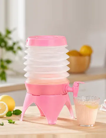 Recipient pliabil cu robinet, 3,3L A.I.&E., roz