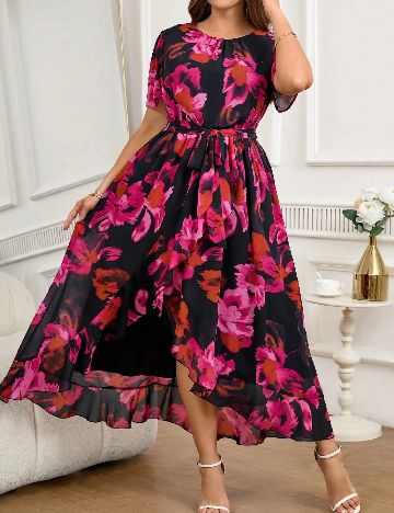 Rochie lunga SHEIN CURVE, mix culori