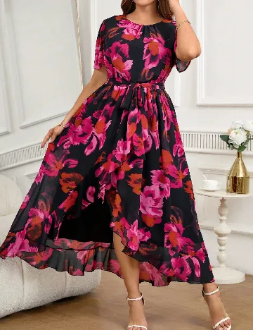 Rochie lunga SHEIN CURVE, mix culori