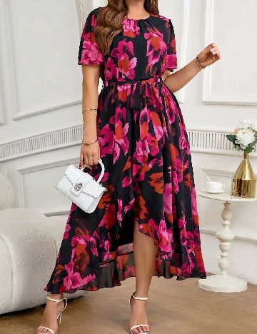 Rochie lunga SHEIN CURVE, mix culori