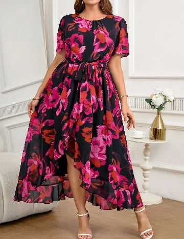 Rochie lunga SHEIN CURVE, mix culori