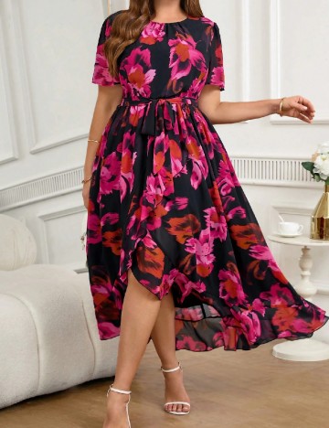 Rochie lunga SHEIN CURVE, mix culori