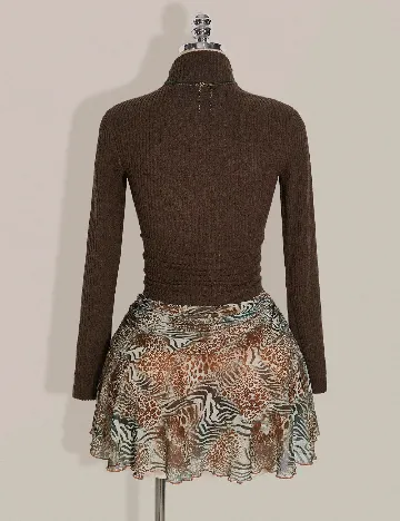 Fusta pantalon SHEIN CURVE, mix culori