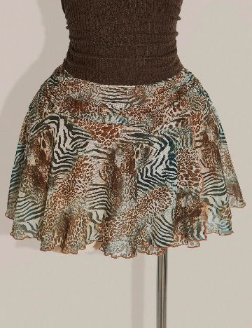 Fusta pantalon SHEIN CURVE, mix culori