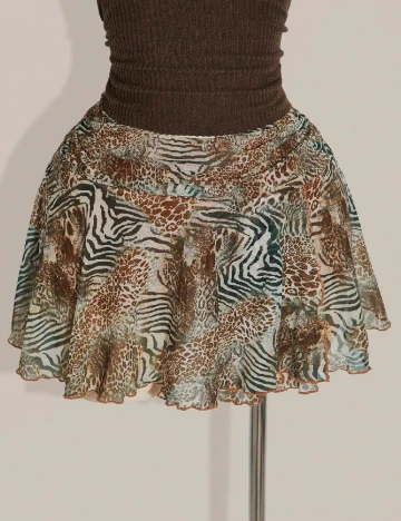 Fusta pantalon SHEIN CURVE, mix culori