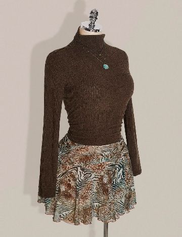 Fusta pantalon SHEIN CURVE, mix culori