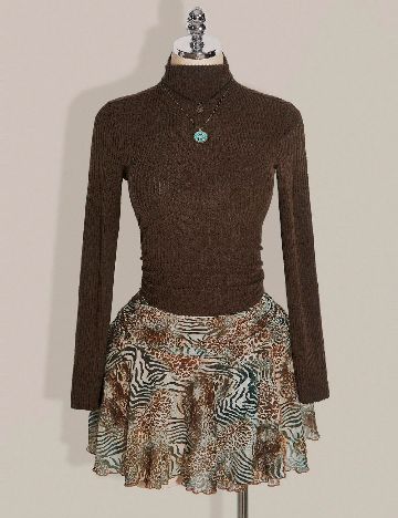 Fusta pantalon SHEIN CURVE, mix culori