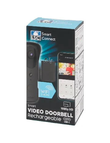 Videointerfon Wi-fi Smart Connect LSC, negru