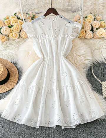 Rochie scurta SHEIN CURVE, alb