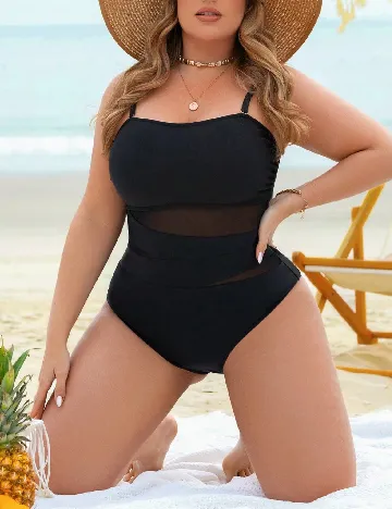 Costum de baie SHEIN CURVE, negru