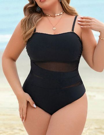 Costum de baie SHEIN CURVE, negru