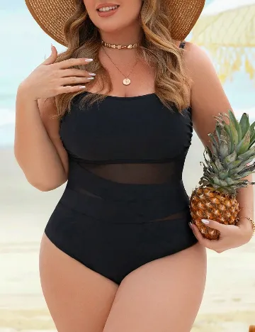Costum de baie SHEIN CURVE, negru