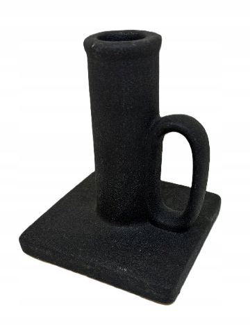 Sfeșnic din porțelan Flexible BV, negru