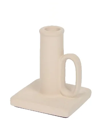 Sfeșnic din porțelan Flexible BV, crem