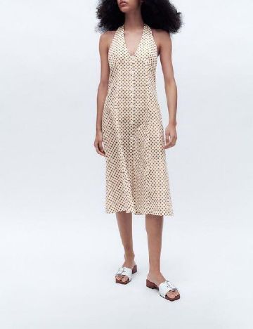 Rochie medie Zara, crem