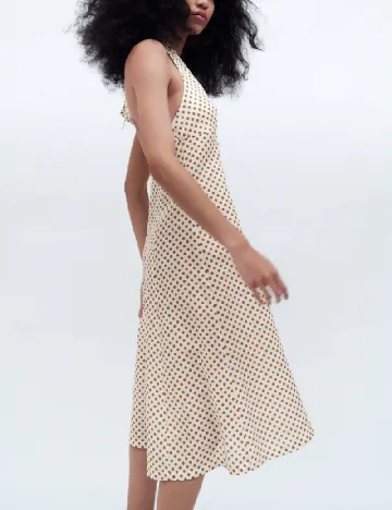 Rochie medie Zara, crem