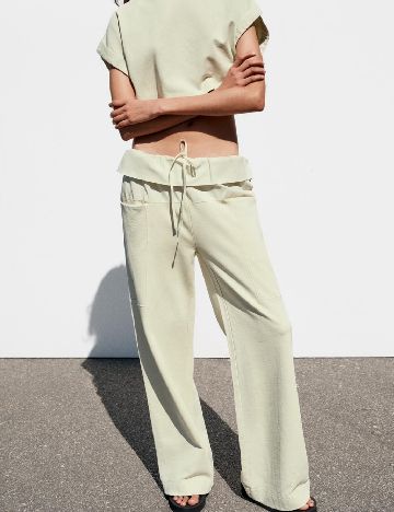 Pantaloni Zara, verde