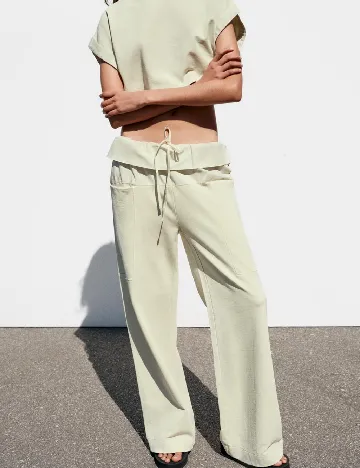 Pantaloni Zara, verde