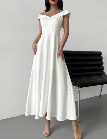 Rochie lunga SHEIN, alb