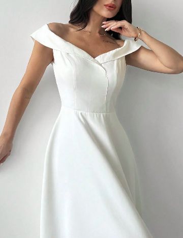 Rochie lunga SHEIN, alb