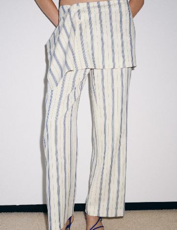 Pantaloni Zara, alb