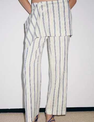 Pantaloni Zara, alb