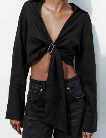 Top Zara, negru