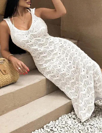 Rochie de plaja SHEIN, alb