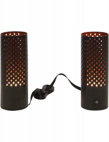 Set lumini de gradina 2 bucati ACTION, negru