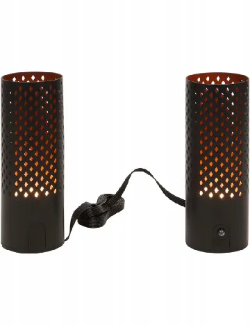 Set lumini de gradina 2 bucati ACTION, negru