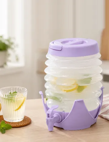 Recipient pliabil cu robinet, 3,3L A.I.&E., mov