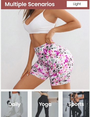 Pantaloni scurti SHEIN, floral print