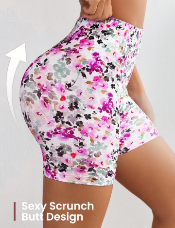 Pantaloni scurti SHEIN, floral print