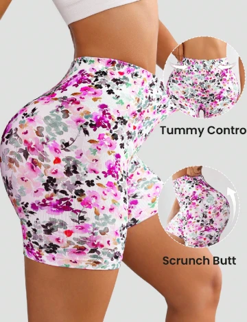 Pantaloni scurti SHEIN, floral print