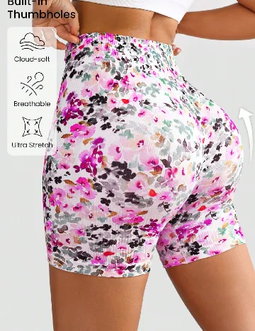 Pantaloni scurti SHEIN, floral print