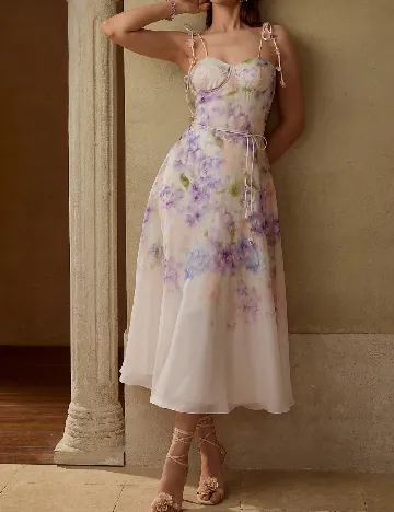 Rochie medie MOTF, mix culori