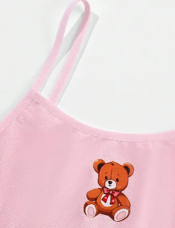 Set topuri 4 bucati Shein Kids, mix culori