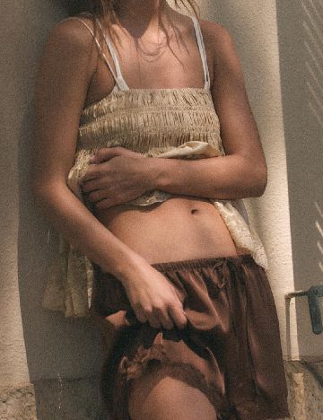 Pantaloni scurti Zara, maro