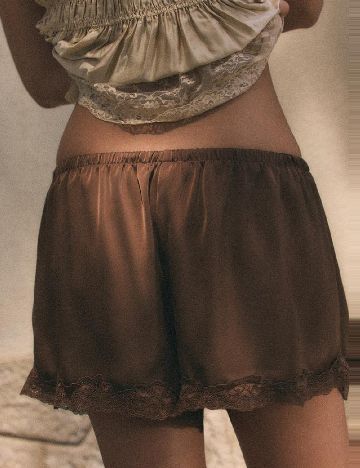 Pantaloni scurti Zara, maro