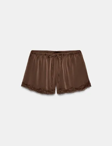 Pantaloni scurti Zara, maro