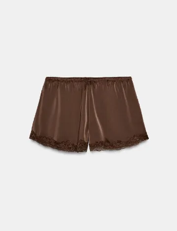 Pantaloni scurti Zara, maro