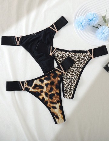 Set chiloti 3 perechi SHEIN, mix culori