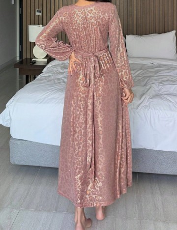 Rochie lunga Dazy, roz