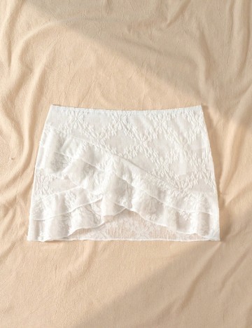 Fusta de plaja SHEIN, alb