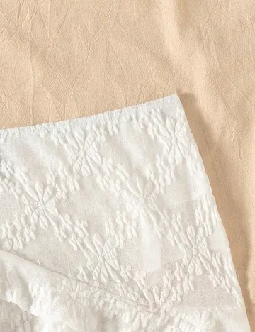 Fusta de plaja SHEIN, alb