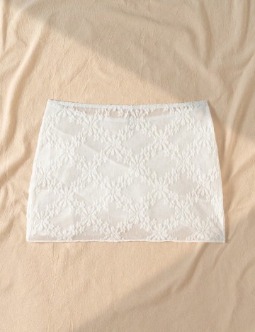 Fusta de plaja SHEIN, alb