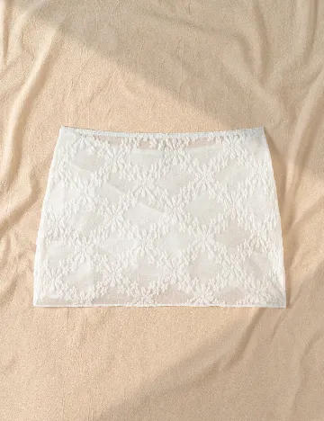 Fusta de plaja SHEIN, alb