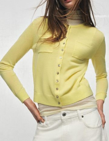 Cardigan Zara, galben